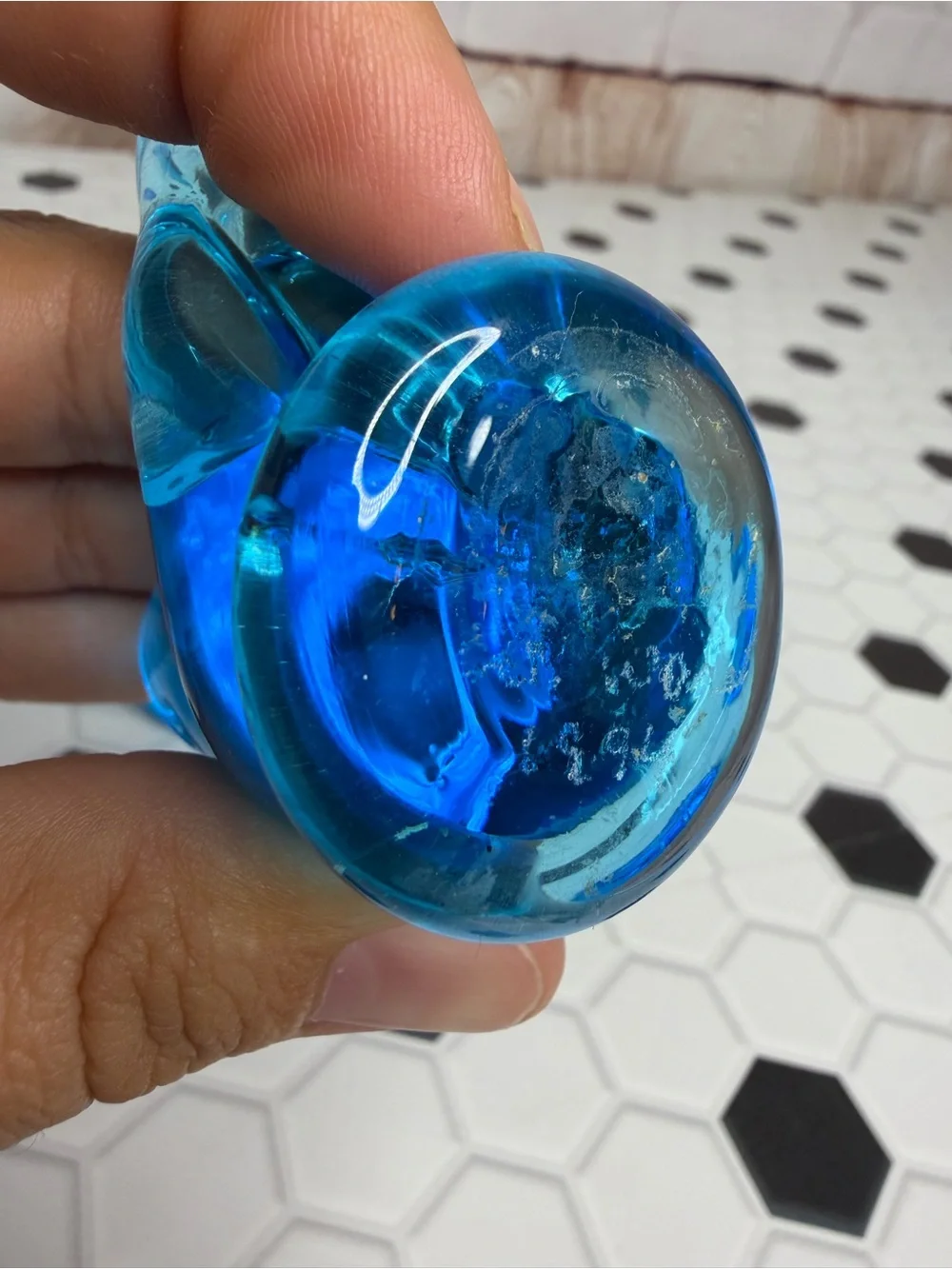 Vintage Happy Little Blues Blue Glass Bird Figurines Set of 3